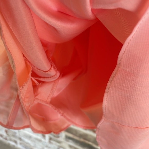 Azazie Elegant Coral Sleeveless Formal Dress - Picture 6 of 10